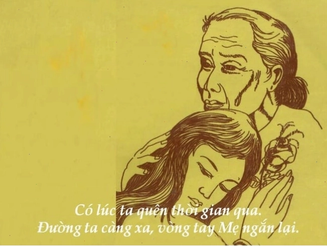 Bức ảnh minh họa nỗi nhớ mẹ da diết