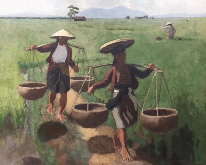 Bức tranh làng quê Việt Nam yên bình trong bài thơ Chân quê của Nguyễn Bính