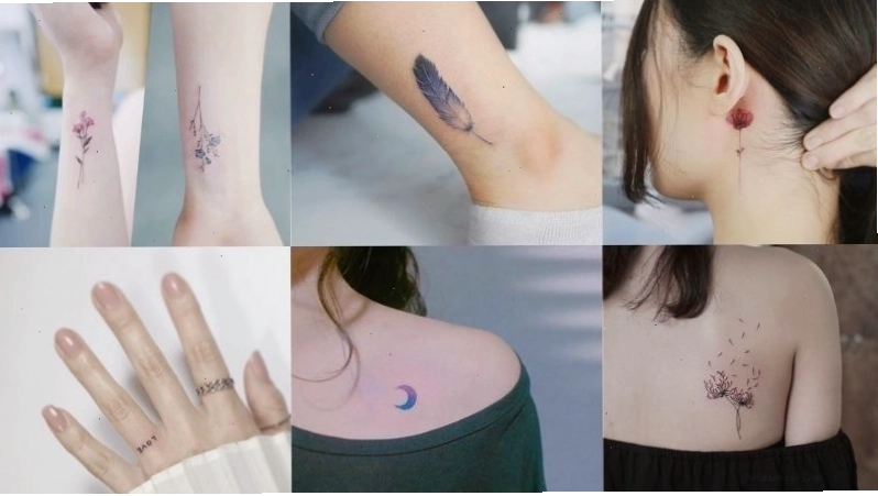 Các vị trí xăm hình cô gái mini phổ biến trên cơ thể