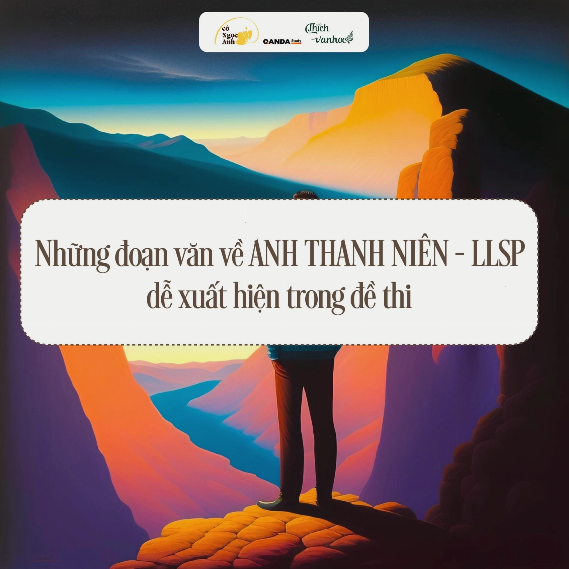 Cảnh anh thanh niên mời khách trong căn nhà nhỏ trên đỉnh núi