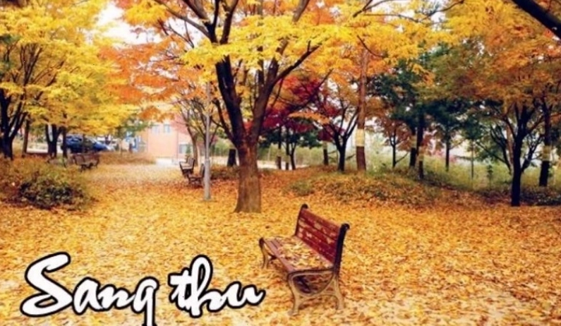 Cảnh Hồ Gươm mùa thu yên bình