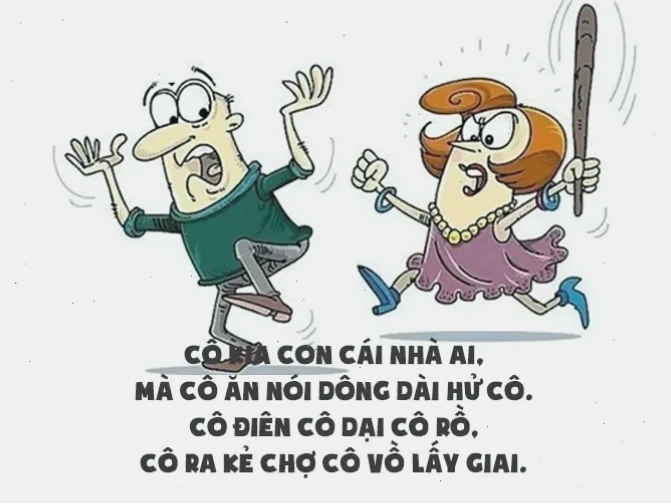 Châm biếm hài hước về tình cảm vợ chồng