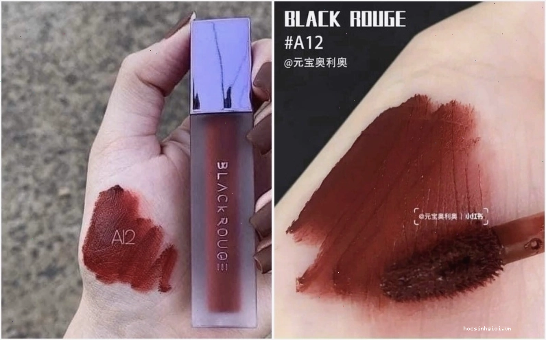 Chất son Black Rouge A12 mềm mịn, lì và bền màu