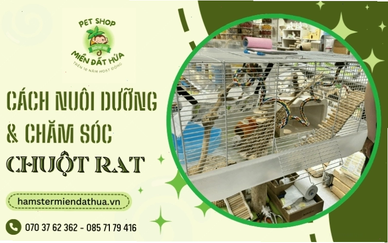 Chuột Rat và Hamster đều cần một chế độ chăm sóc tỉ mỉ