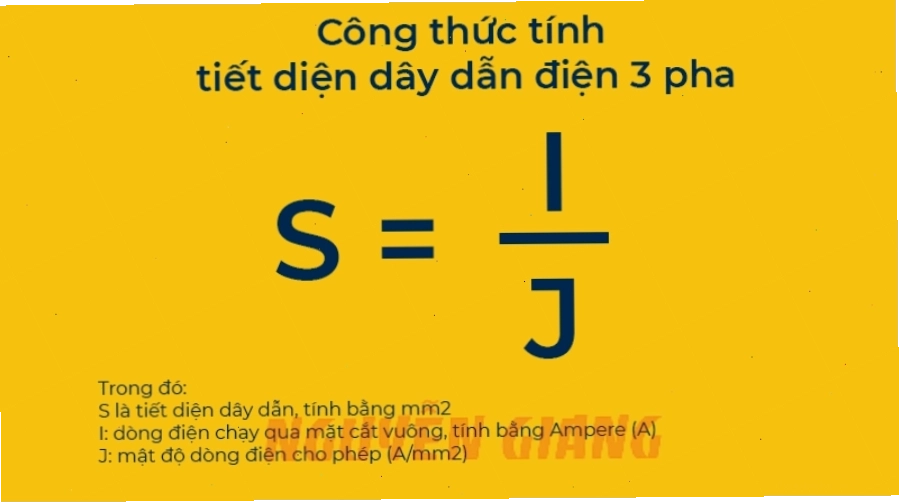 Công thức tính tiết diện dây dẫn điện chuẩn