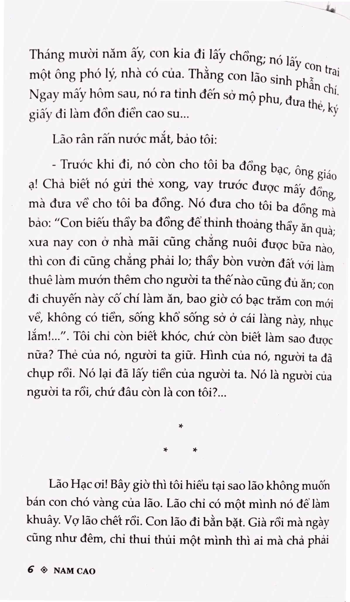 Hình ảnh Lão Hạc đau khổ bên con chó Vàng