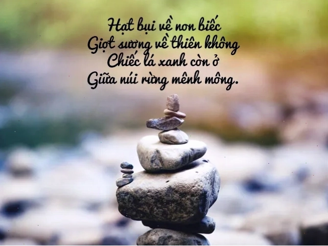 Hình ảnh minh họa cho vẻ đẹp của thơ ngũ ngôn