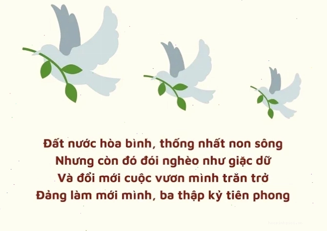 Hình ảnh thể hiện tinh thần chiến đấu anh dũng trong thơ về Đảng