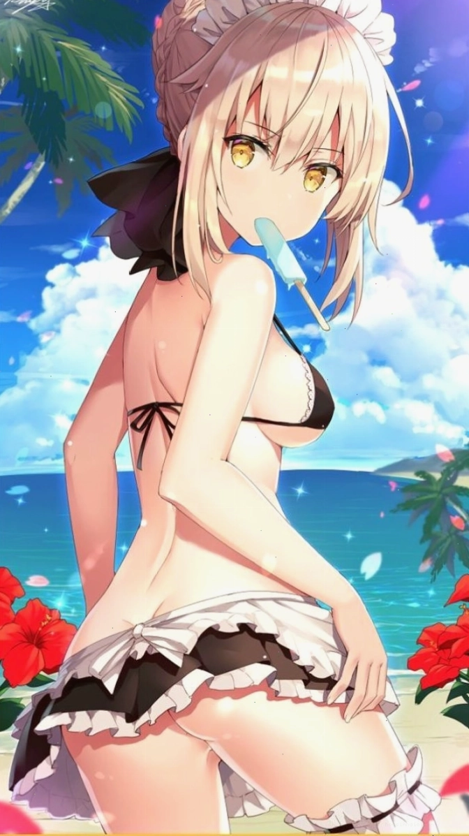 Hình nền anime gái mặc bikini gợi cảm và quyến rũ
