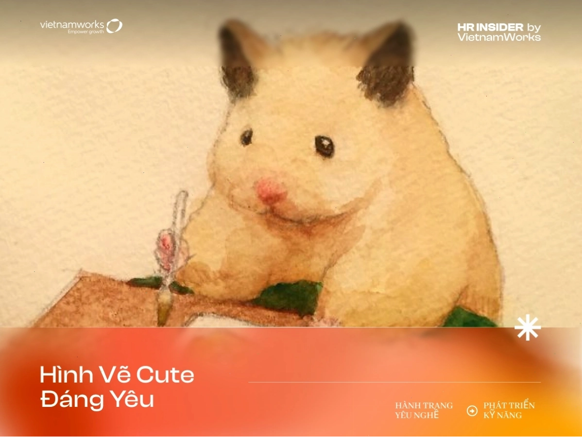 Hình vẽ cô gái đơn giản, đáng yêu với phong cách chibi