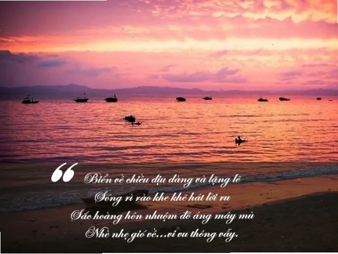Hoàng hôn trên dòng sông
