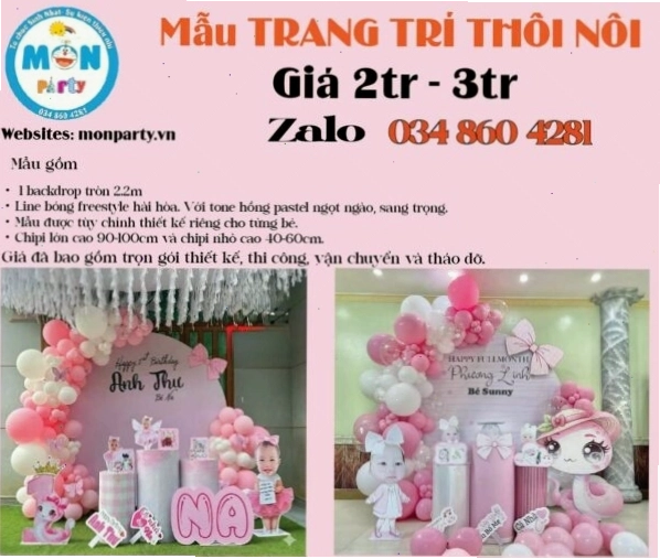 Không gian trang trí thôi nôi bé gái với tông màu hồng pastel và các họa tiết dễ thương