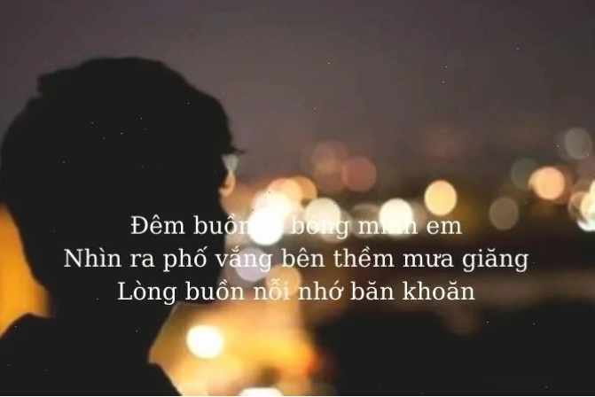 Khung cảnh đêm khuya tĩnh lặng với ánh trăng mờ ảo