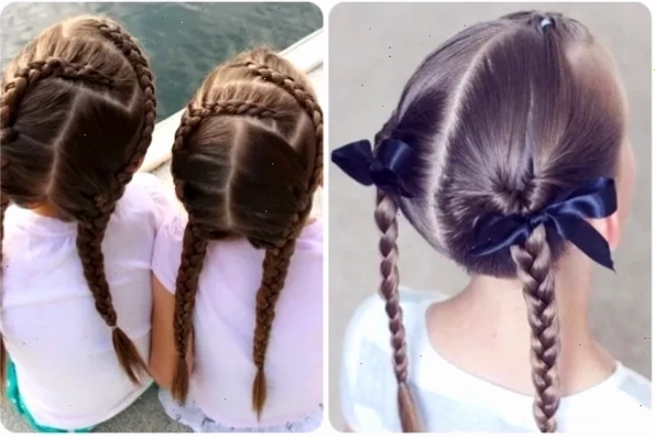 Kiểu tóc hai bím dễ thương cho bé gái