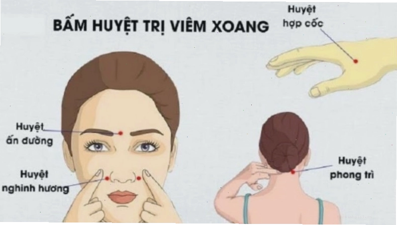 Kỹ thuật xoa bóp và bấm huyệt giúp giảm áp lực xoang