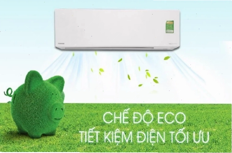 Minh họa chế độ Eco trên máy lạnh giúp tiết kiệm điện