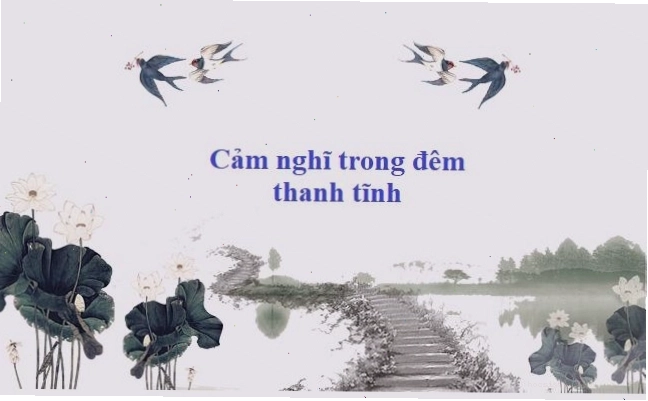 Minh họa đêm trăng và nỗi nhớ quê hương.