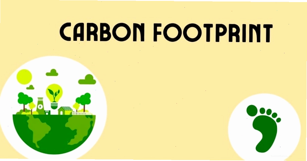 Minh họa khái niệm Carbon Footprint và tác động lên môi trường