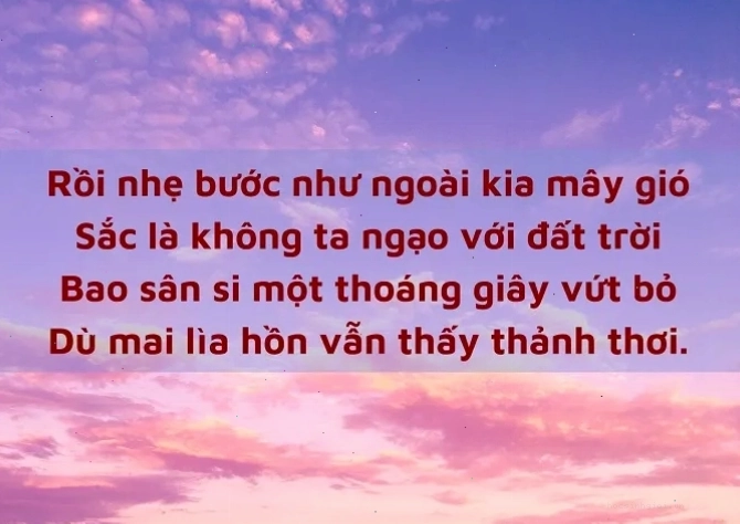 Minh họa thơ ngắn về cuộc đời, thể hiện sự trôi chảy của thời gian