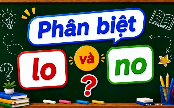 Phân biệt lo và no trong câu chữ