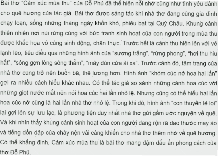 Phong cảnh mùa thu yên bình với bầu trời trong xanh