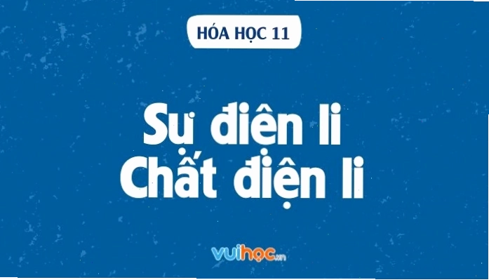 Quá trình điện li một phần của chất điện li yếu