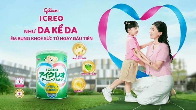 Sản phẩm Glico ICREO hỗ trợ sự phát triển não bộ và ngôn ngữ của trẻ