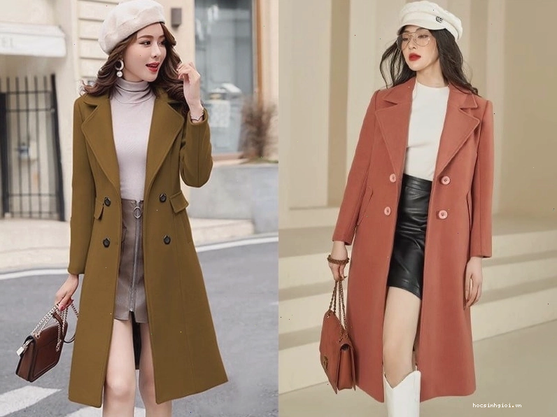 Set đồ đi Đà Lạt mùa hè với áo cổ lọ, chân váy chữ A và trench coat
