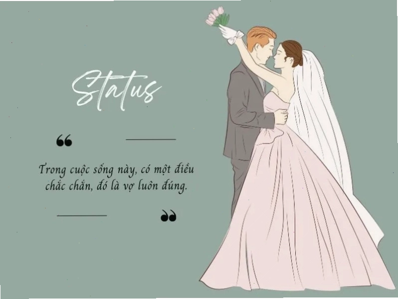 Stt hài hước về sự sợ vợ của chồng
