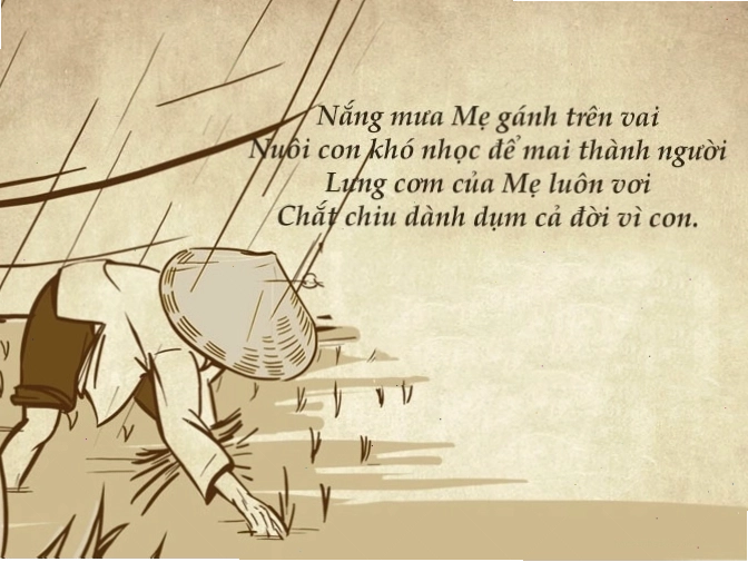 Thơ lục bát 4 câu về mẹ và cha