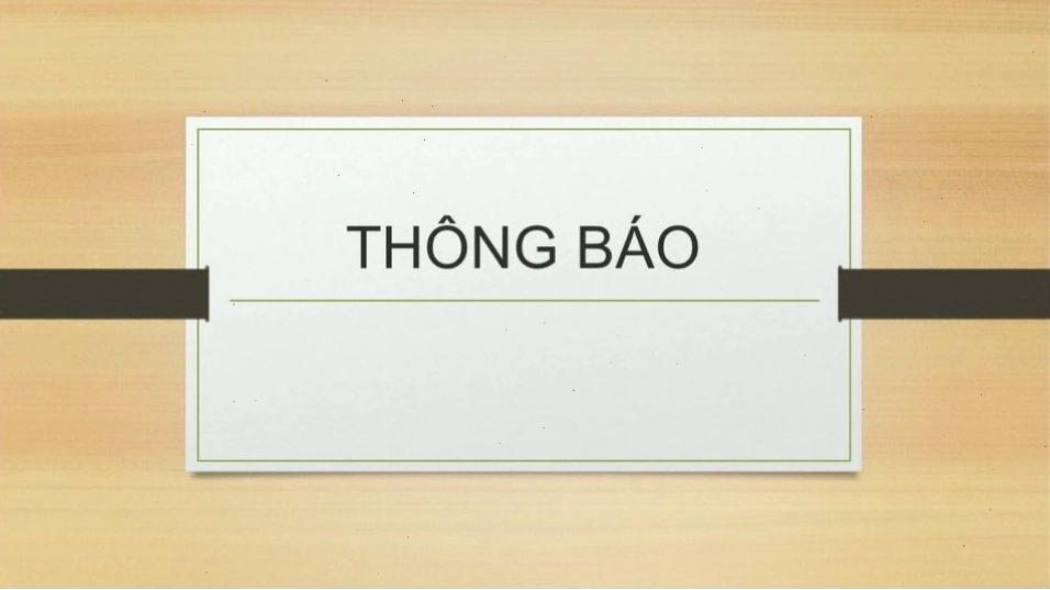 Thông báo lịch thi