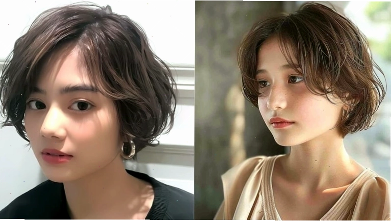 Tóc tém uốn cụp tạo nét dịu dàng cho bé gái