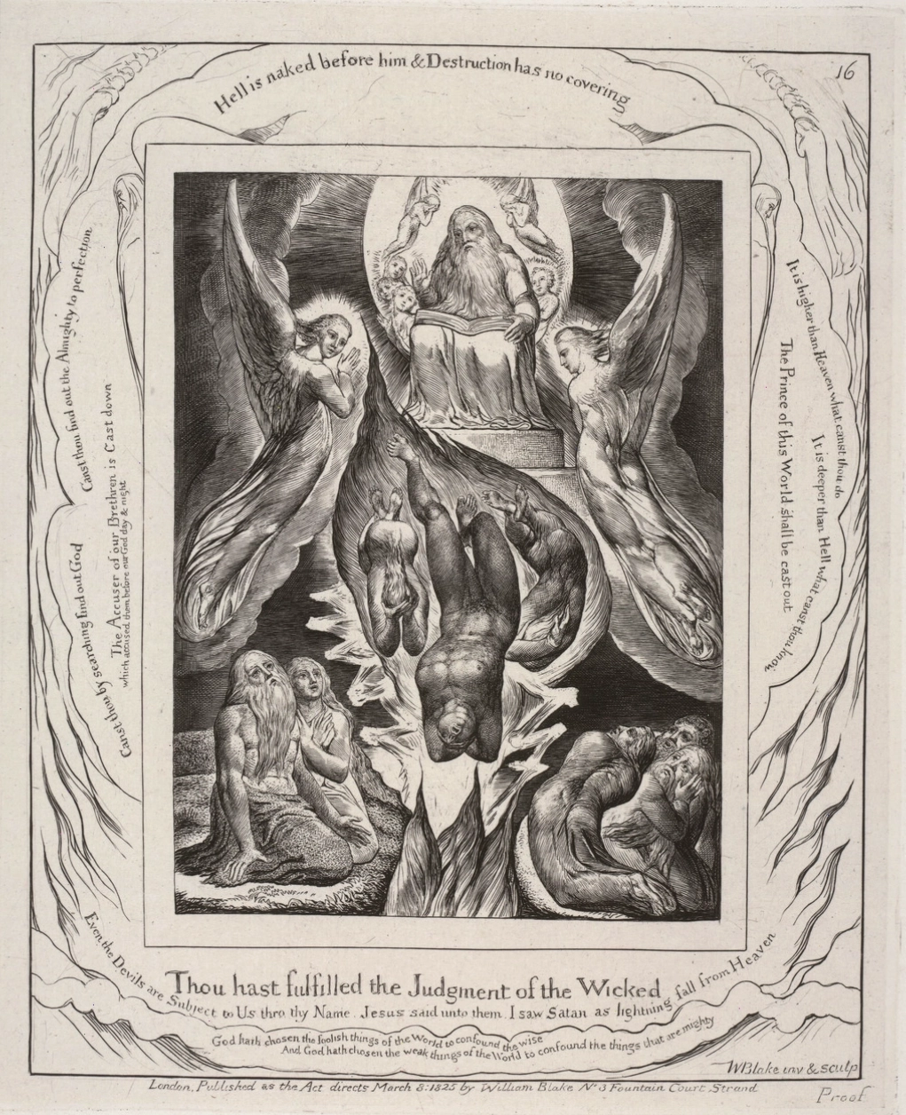 Trang minh họa từ sách của William Blake
