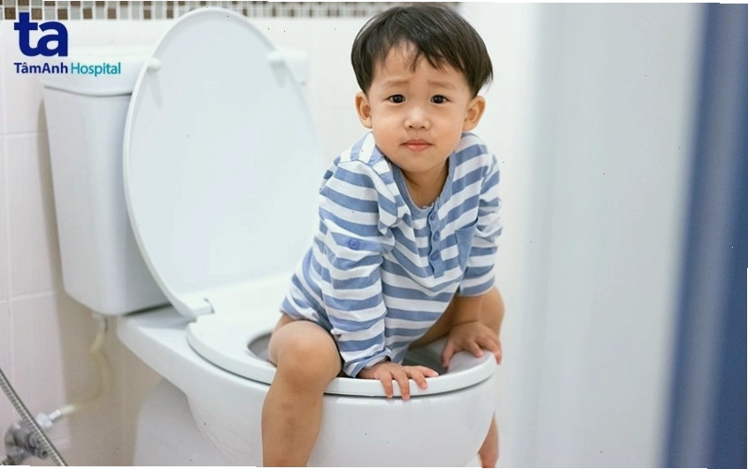 Trẻ bị táo bón thường gặp khó khăn và đau đớn khi đi tiêu