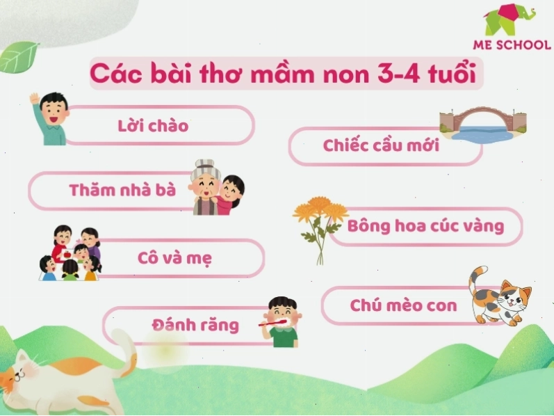 Trẻ mầm non vui vẻ lắng nghe cô giáo đọc thơ