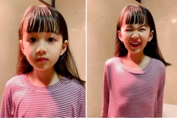 Vẻ đáng yêu của bé gái với tóc mái bằng