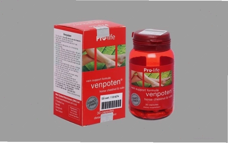 Venpoten hỗ trợ điều trị suy giãn tĩnh mạch hộp 30 viên
