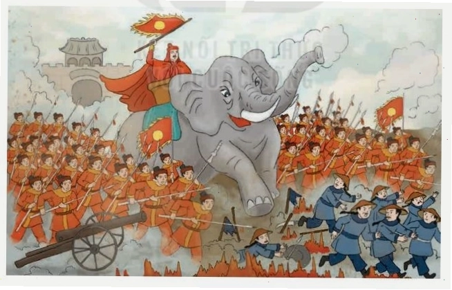 Vua Quang Trung đốc thúc quân sĩ tiến sát đồn Ngọc Hồi