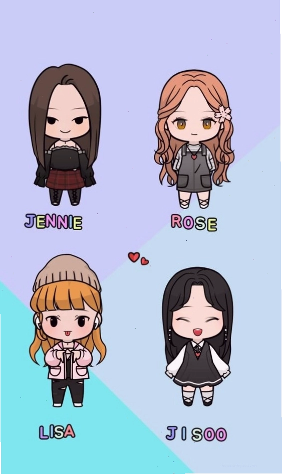 Bộ sưu tập hình nền chibi Blackpink cute chất lượng 4K