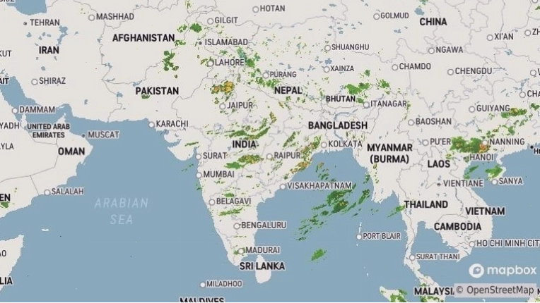 Gangtok Weather Radar showing current conditions in Sikkim