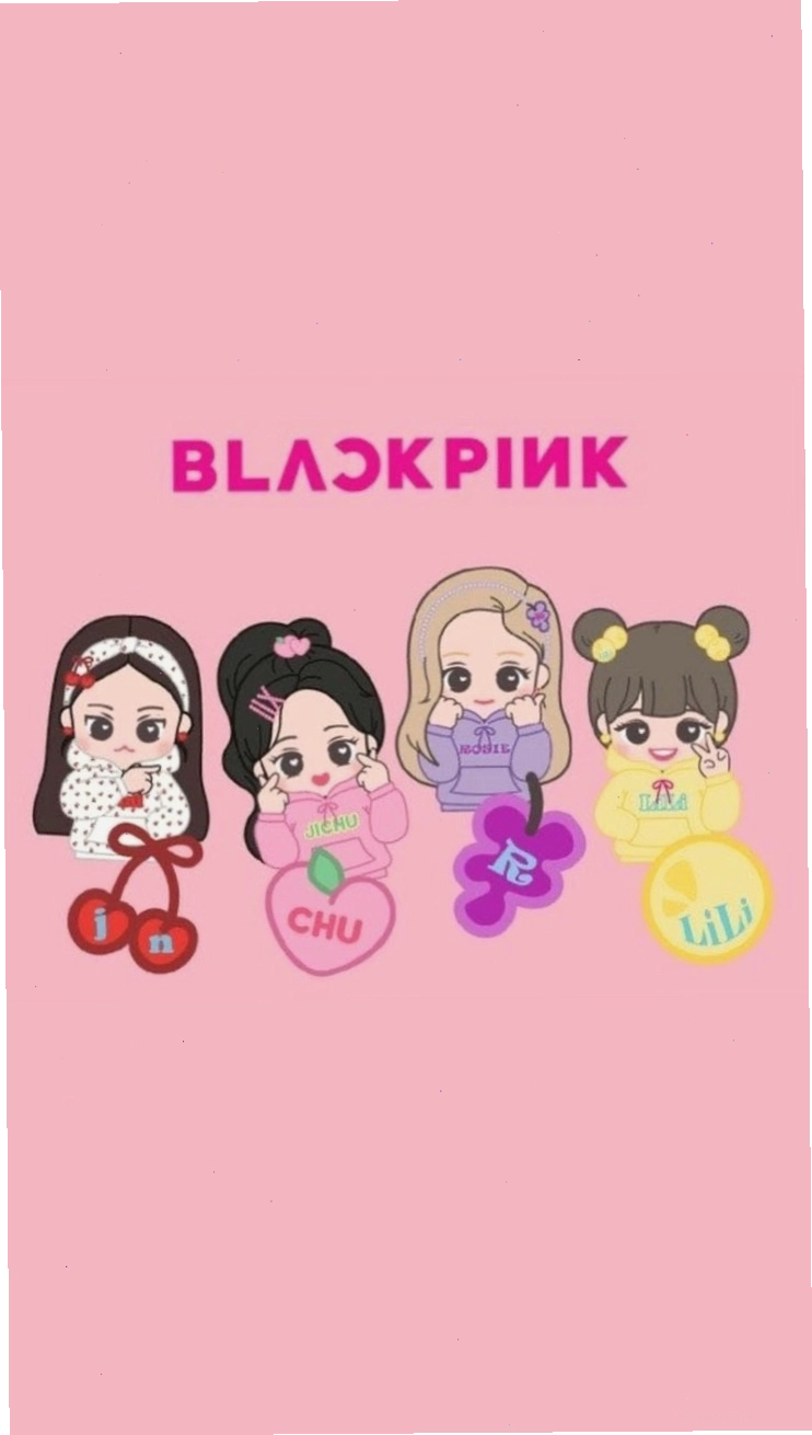 Hình nền chibi Blackpink cute mang phong cách hiện đại