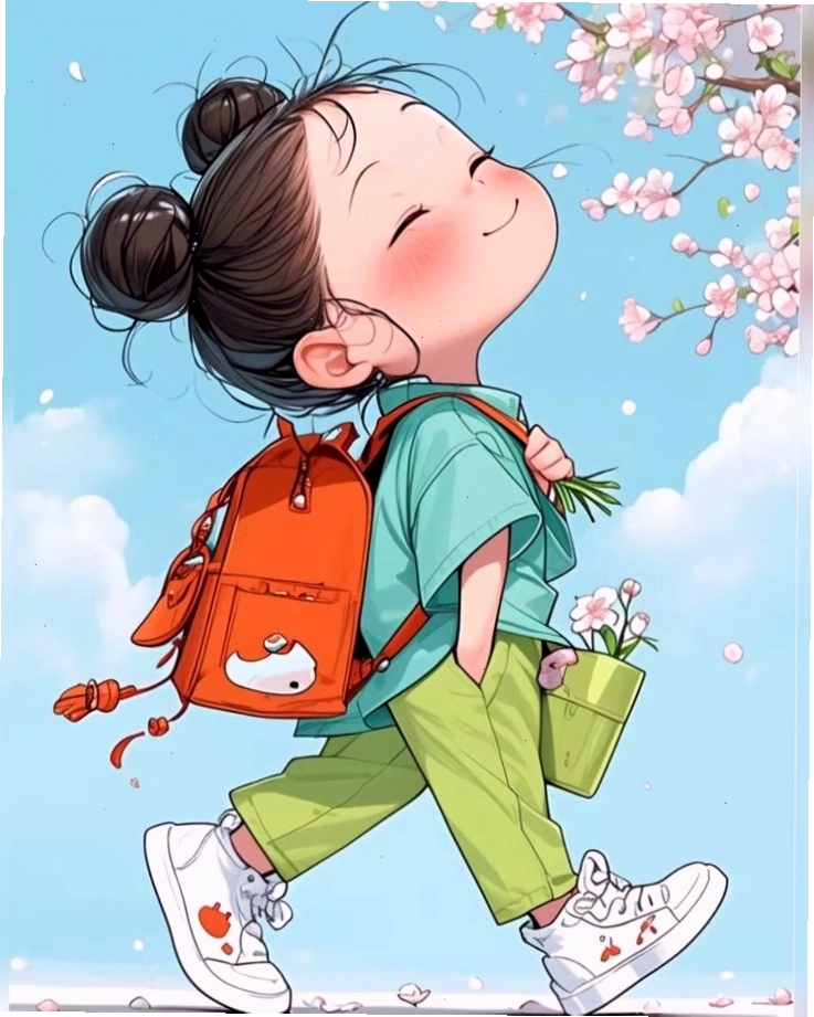 Hình nền cute chibi nữ phong cách tiểu thư