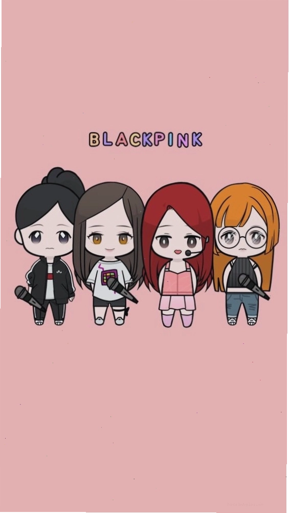 Mẫu ảnh chibi Blackpink cute cho fan hâm mộ