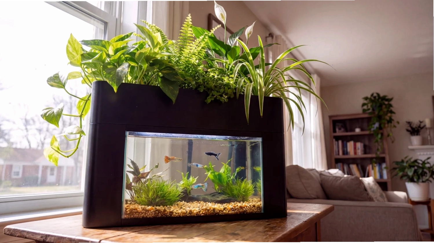 aquaponics for small pet fish tanks