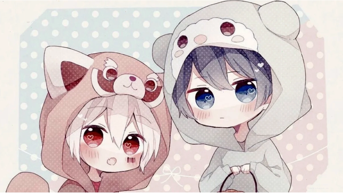 Ảnh avatar anime cặp đôi dễ thương thể hiện sự gắn kết