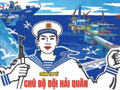 Bài thơ về chú bộ đội hải quân can trường giữa khơi