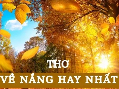 Câu thơ về nắng mang vẻ đẹp bình dị và nhẹ nhàng