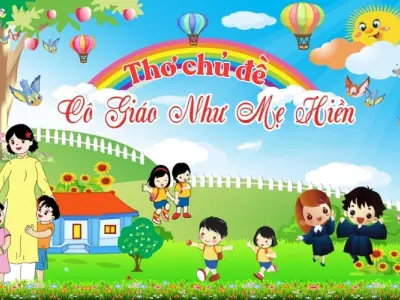 Bài thơ về cô giáo mầm non nhẹ nhàng và dễ thuộc cho bé