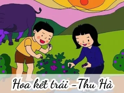 Bài thơ Hoa kết trái (Thu Hà) - Chủ đề thơ trường mầm non