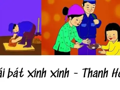 Bài thơ Cái bát xinh xinh (Thanh Hòa) - Chủ đề thơ trường mầm non